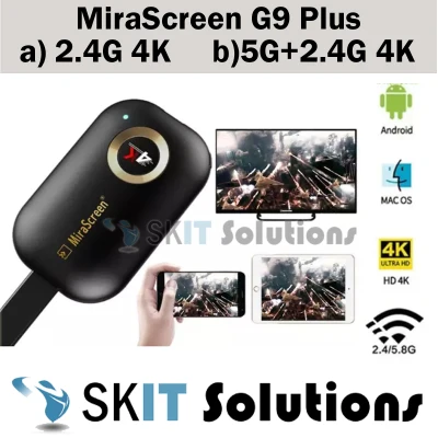 MiraScreen G9 Plus Wireless Wifi HDMI - Compatible Dongle Airplay Mirror Display 5G 2.4Ghz for Android iOS MAC Windows