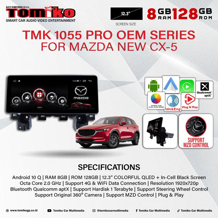HEAD UNIT TOMIKO OEM FOR MAZDA CX5 NEW RAM 4GB-desshop99 Harga  18,780,000 Ringgit*Penghantaran Percuma