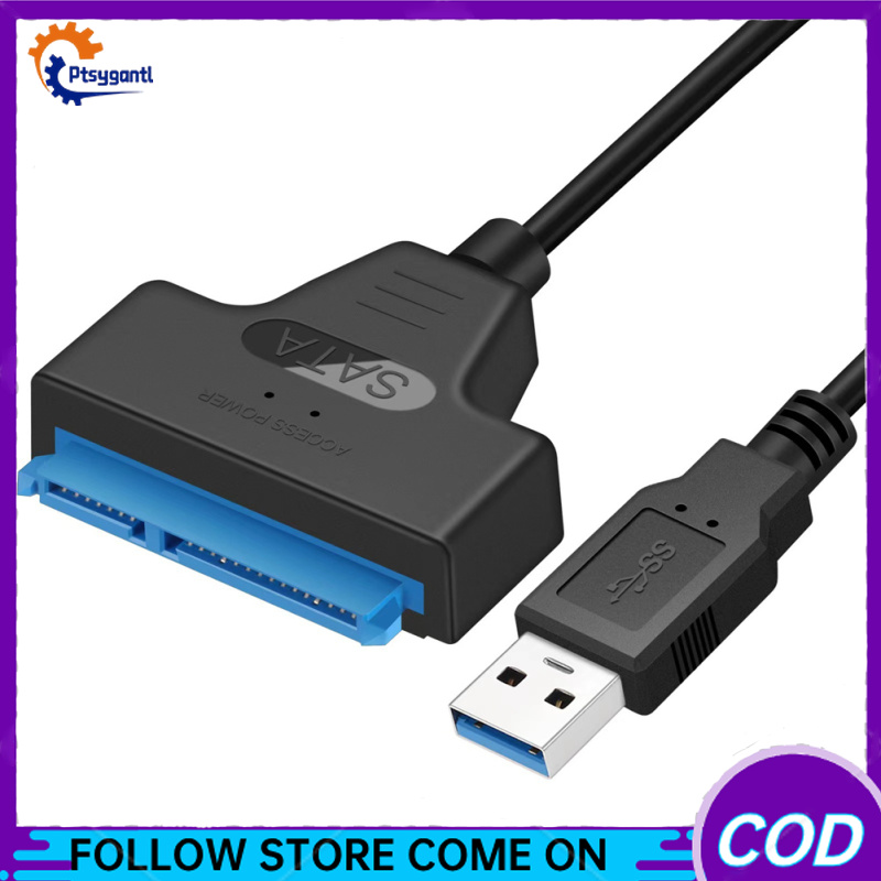 SATA To USB 3.0 Adapter Cable Hard Drive Adapter Converter External Converter With Power Port For SSD/HDD Data Transfer