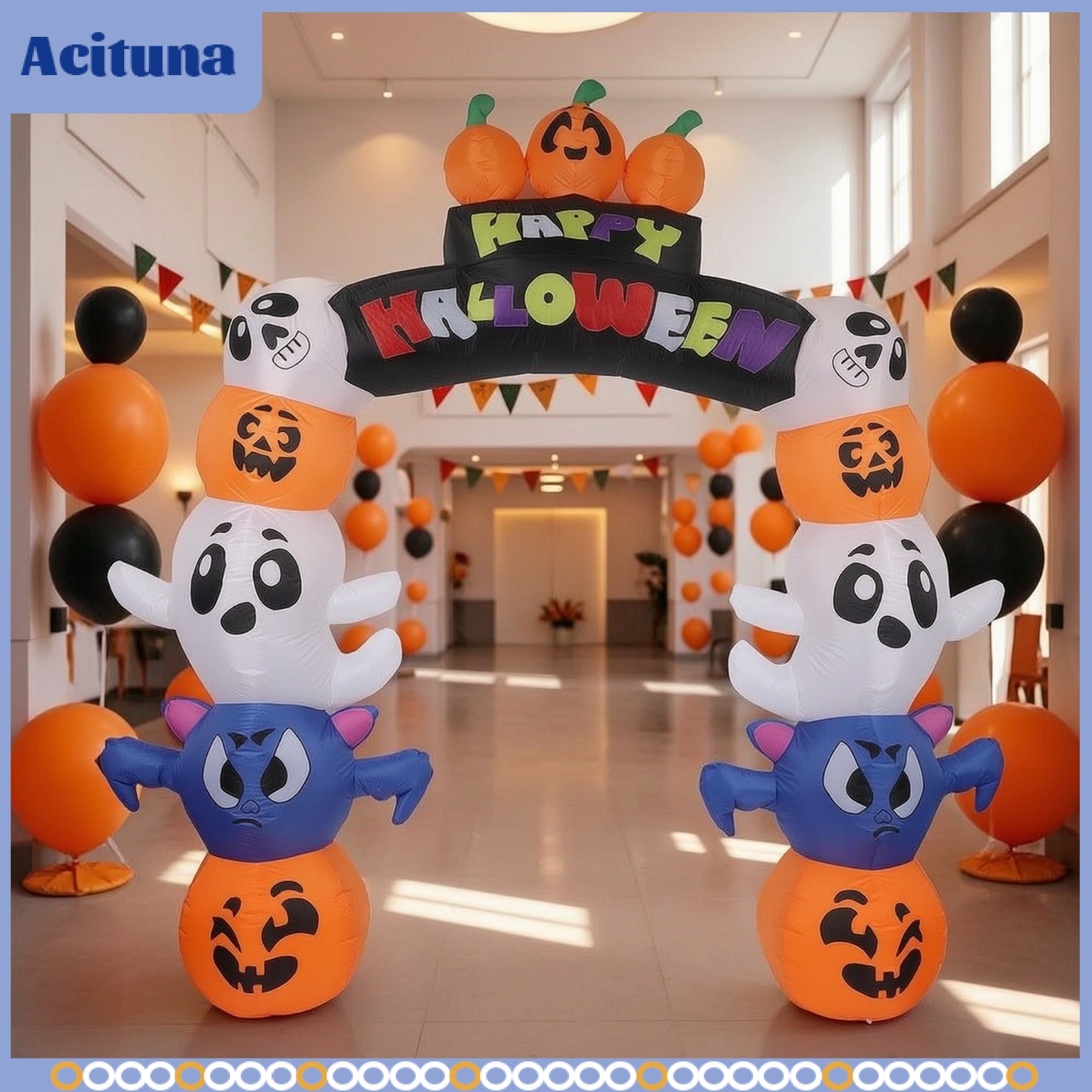 Acituna Inflatable Halloween Inflatable Decoration Outdoor Inflatable Archway Quick-Inflating Halloween Archway Spooky for Families, Party ราคา 9,196 บาท*ส่งฟรี