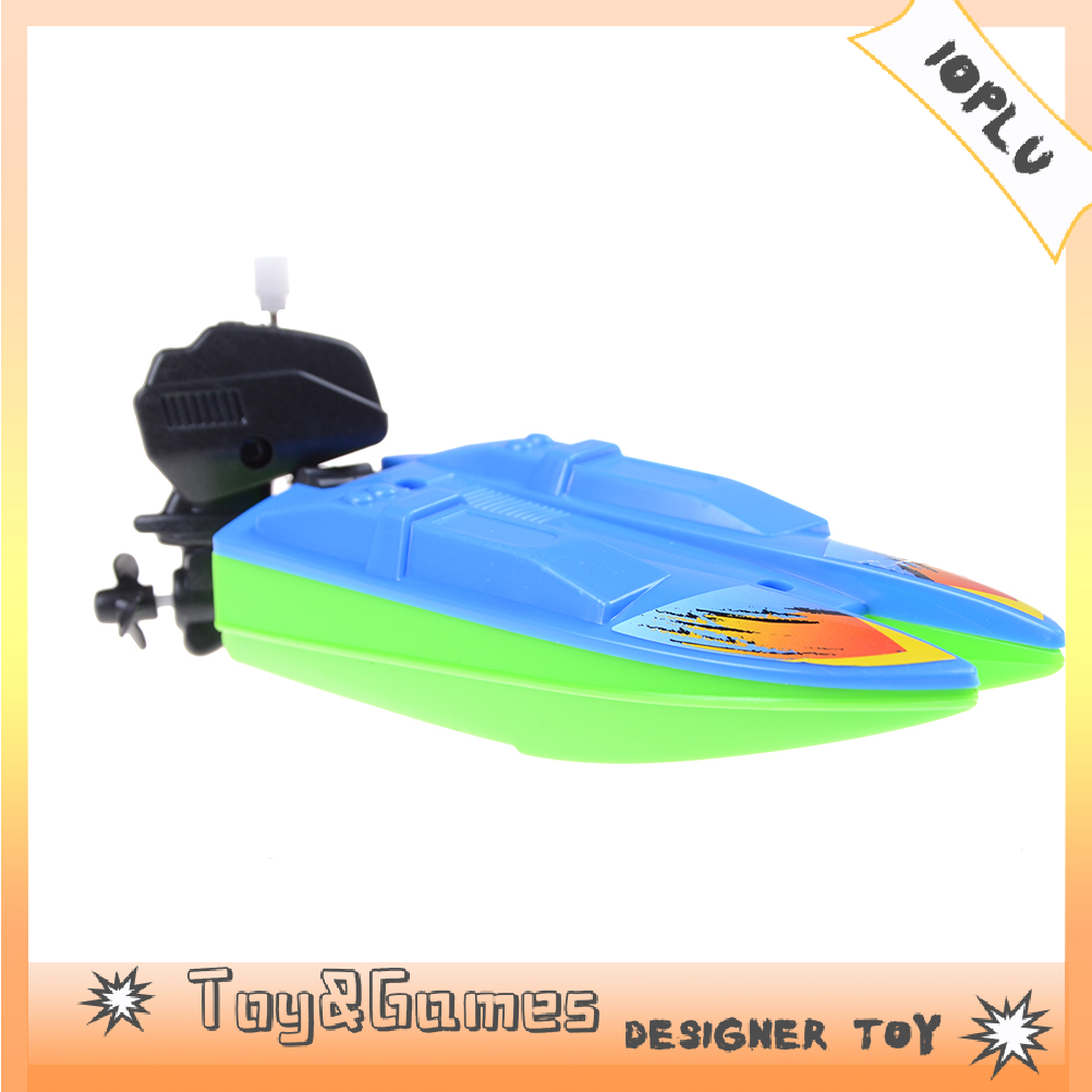Ioplu 1 PC 1 PC Summer Outdoor Pool Ship Toy Wind Up Swimming Motorboat