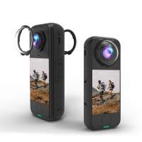 For Insta360 X4 Air PULUZ Rotation Optical Glass Lens Guard Protective Cover (Transparent)