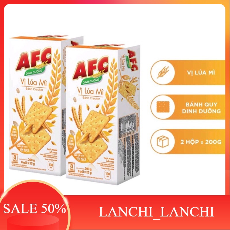 Bánh Quy AFC Dinh Dưỡng Lúa Mì Khối Lượng 172G Siêu Thị Lan Chi