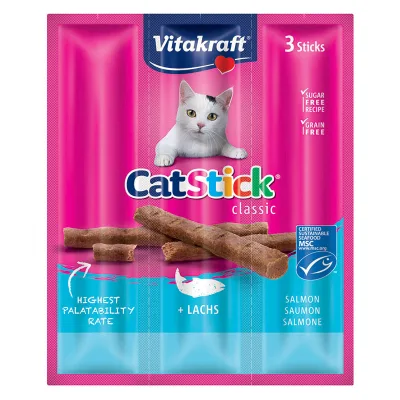 [5 Packs] Vitakraft Cat Stick Mini Salmon 3s