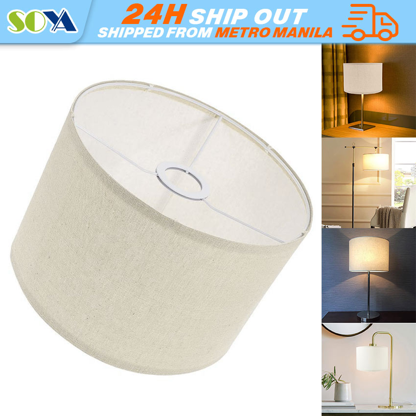 Linen Lampshade 200*180H Beige Cloth Shade Table Desk Bedside Lamp Shades Fabric Lamp Cover Home Bar Hotel Lighting