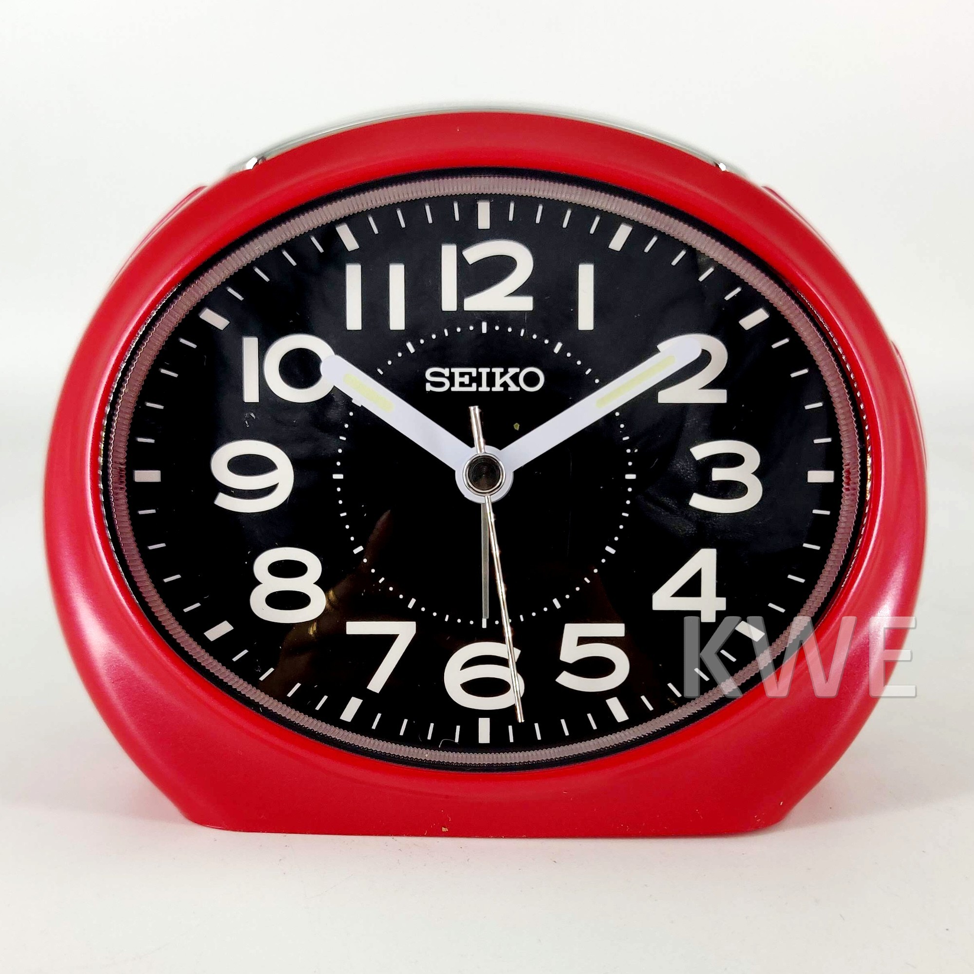 100% ORIGINAL SEIKO Quiet Sweep Bedside Beep Alarm Clock QHE193 [Jam Loceng]