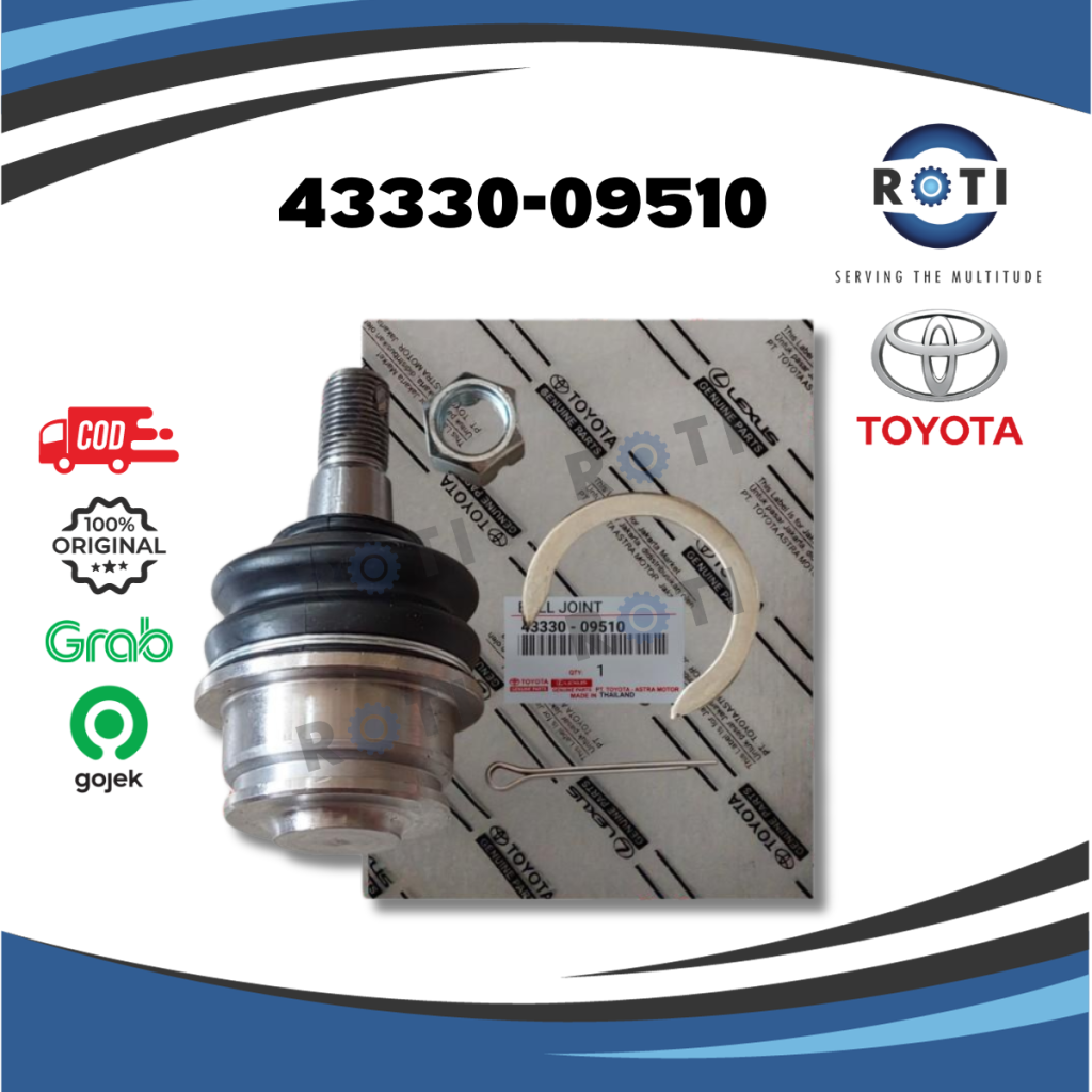 BALL JOINT BAWAH INNOVA TOYOTA 43330-09510 GENUINE Harga 695,900 rupiah*Gratis Ongkir