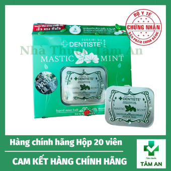 Kẹo phòng the DENTISTE MASTIC LOVE MINT Thái Lan cao cấp hương bạc hà tăng khoái cảm cho các cặp đôi (hộp 20 viên) - hàng chính hãng ( kẹo ngậm tình yêu lovemint l.ove bj thái lan the mát )