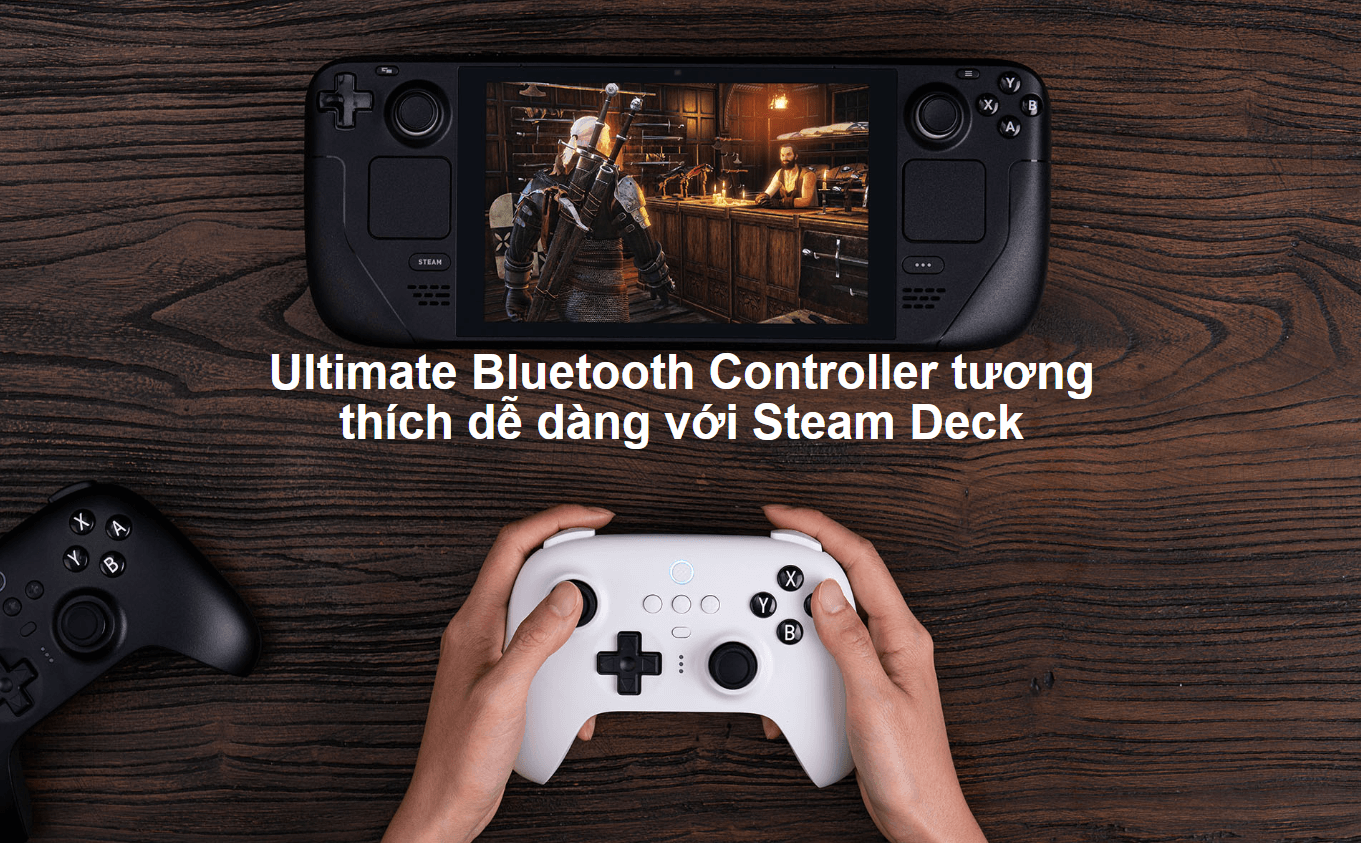Tay cầm chơi game 8BitDo Ultimate Bluetooth Wireless Controller kèm Dock Sạc 8