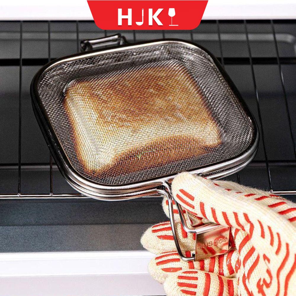 HJKL Nướng Nướng bánh Thép không gỉ Nhà bếp Đa năng Paninis Press Máy làm bữa sáng Máy làm bánh sandwich Chảo Sandwich