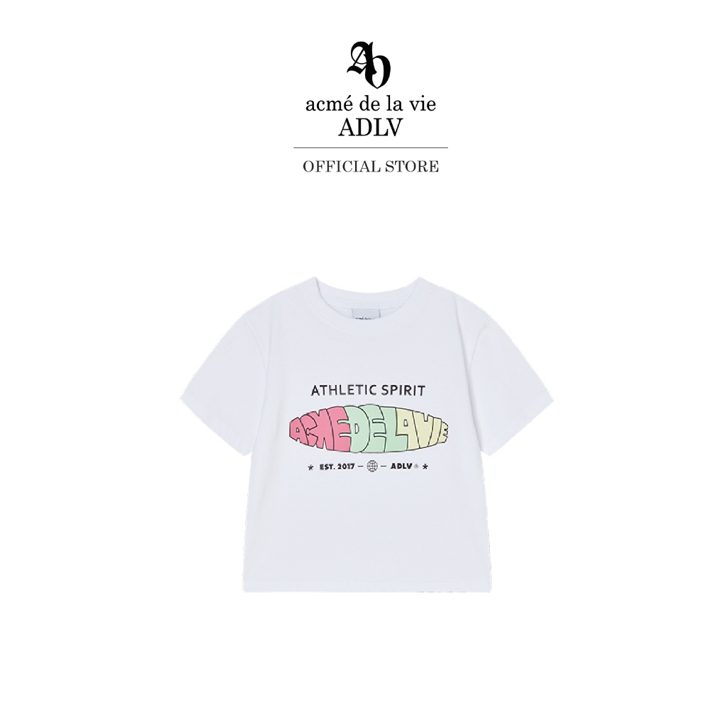 ADLV [acme de la vie] เสื้อครอป รุ่น Circle Frame Logo Crop Short Sleeve T-Shirt White (50072SFLSSF_S5WTXX) ราคา 2,200 บาท*ส่งฟรี