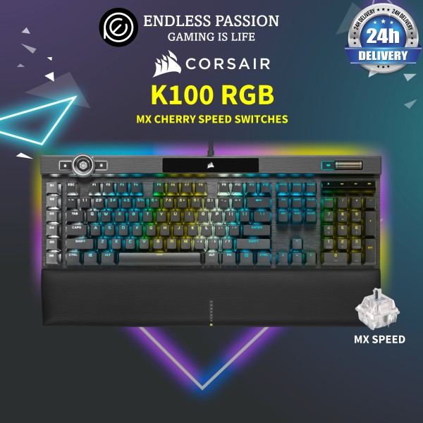 Corsair K100 RGB Mechanical Gaming Keyboard - Cherry MX Speed Singapore