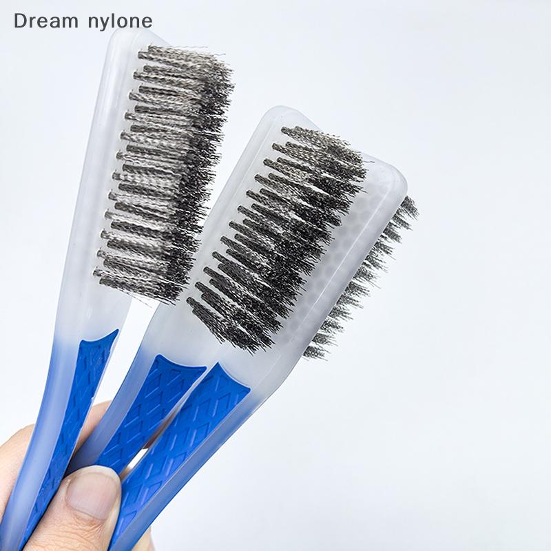 Dream nylone Heavy Duty Stainless Steel Wire Brush With Comfortable Plastic Handle Perfect For Removing Rust, Welding Slag, Dirt, And Paint