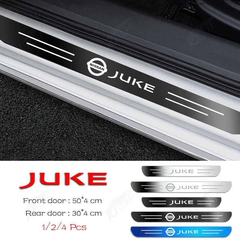Nissan Juke High-End Custom Metal Sill Protector Scratch-Resistant Dirt-Proof Stainless Steel Car Door Protection Sticker Car Decoration Accessories ราคา 61 บาท*ส่งฟรี