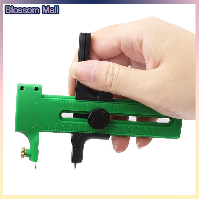 [Blossom] 1 Mảnh Xoay La Bàn Vòng Tròn Cắt Hai Giai Đoạn Có Thể Điều Chỉnh Giấy Các Tông Cao Su Vinyl Da Nghệ Thuật Thủ Công Công Công Cụ