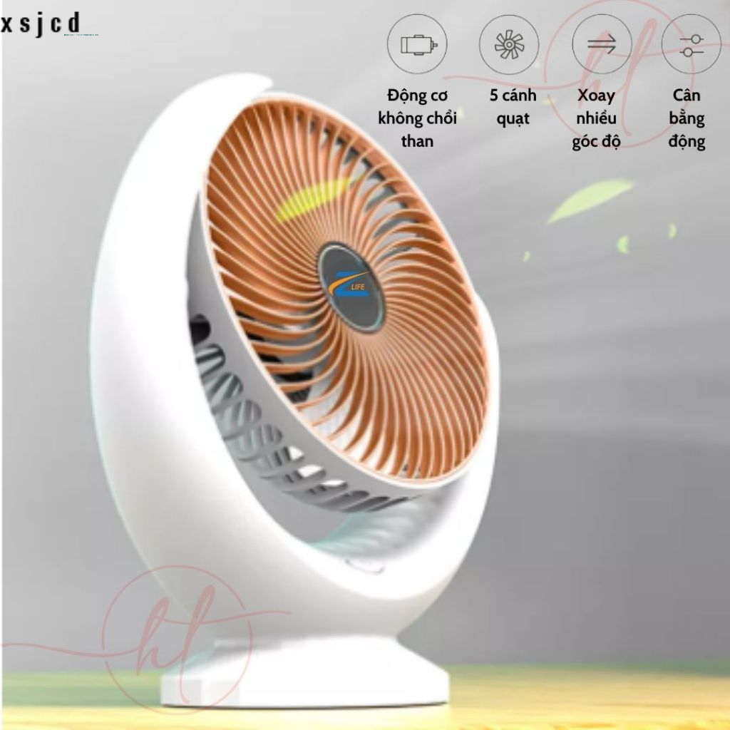 Quạt tích điện loại lớn Zlife mini để bàn cầm tay Summer sạc USB dung lượng pin 10000mAh siêu tiện dụng cho mùa hè miễn phí vận chuyển hàng mới khuyến mãi bảo hành chính hãng quạt gió mạnh mát tiết kiệm điện năng dễ dàng sử dụng di động nhẹ nhàng