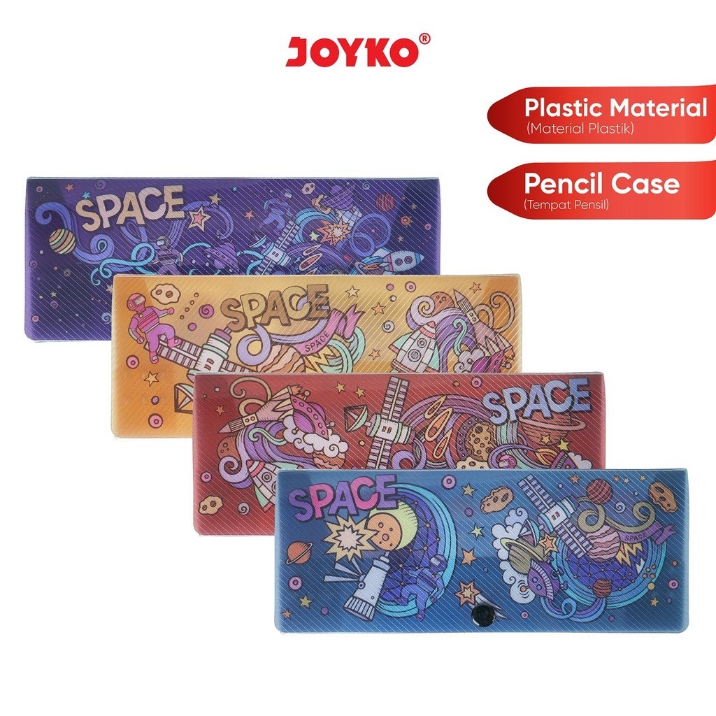 Kotak Tempat Pensil Pencil Case Joyko PC-0717SC-30 SPACE