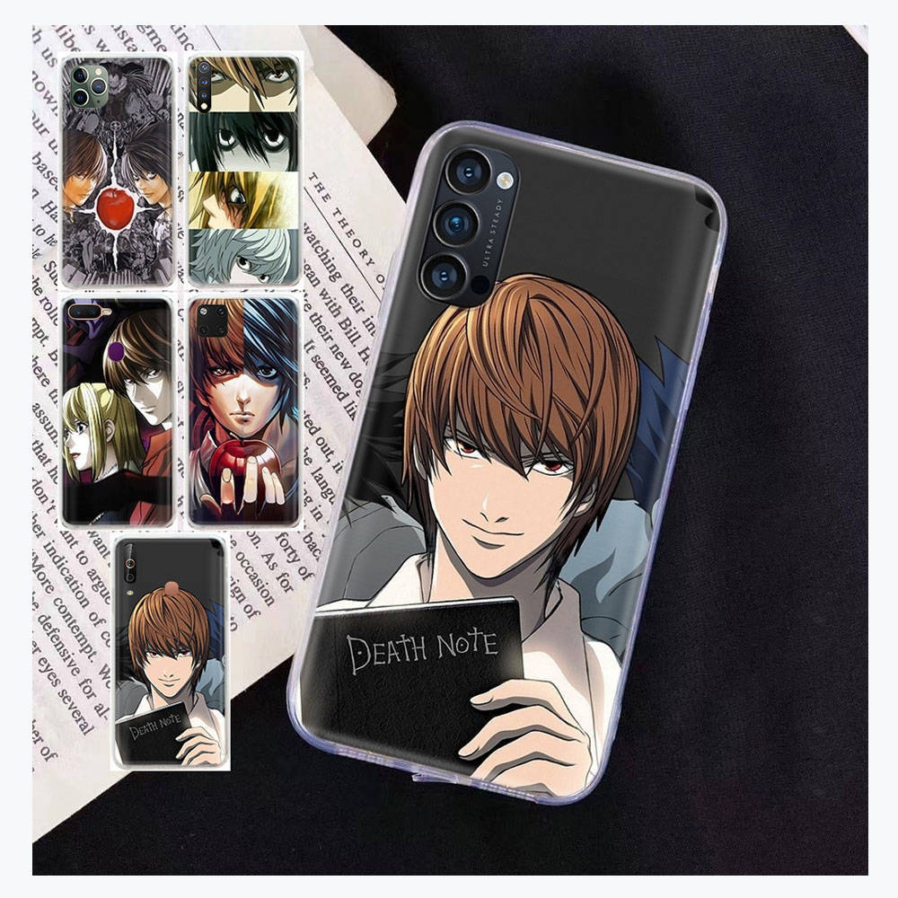 Ta67 Death Note Mềm mại Trong suốt TPU Ốp lưng cho OPPO Reno A16S A16 A91 Find x5 A53 A93 A56 A33 A78 A77S A53S A94 A17K A32 A95 A54 A54S A55 Pro
