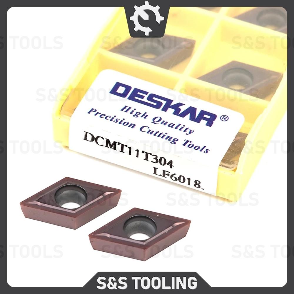 Chíp tiện D11 Deskar DCMT11T304 tiện inox thép ngọt