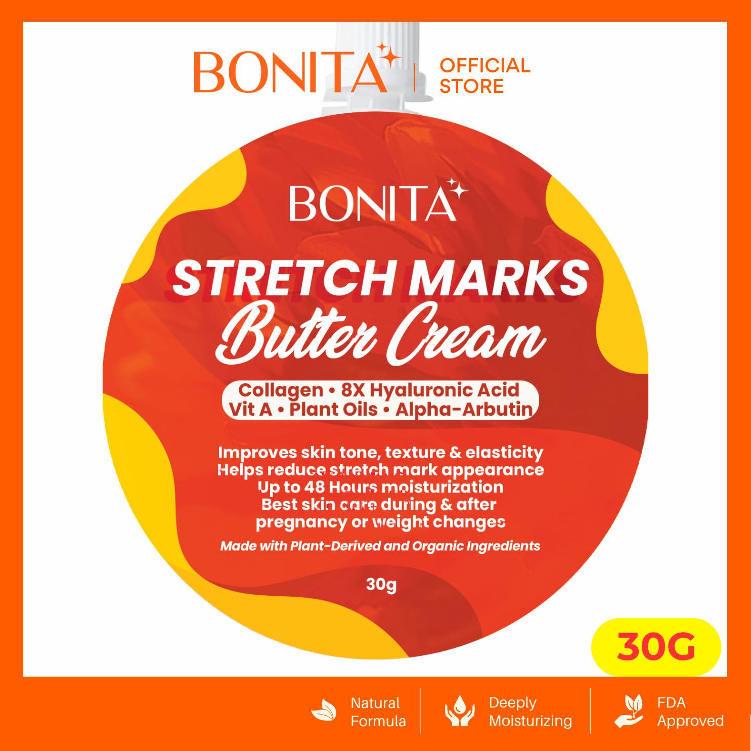 BONITA Stretch Marks Butter Cream Pampaputi | Whitening & 48H Moisturizing Body Care Daily Skin Repair Aloe Moisturizer Moisturization Niacinamide Radiant Shea Moisture Cosmetic Lotions