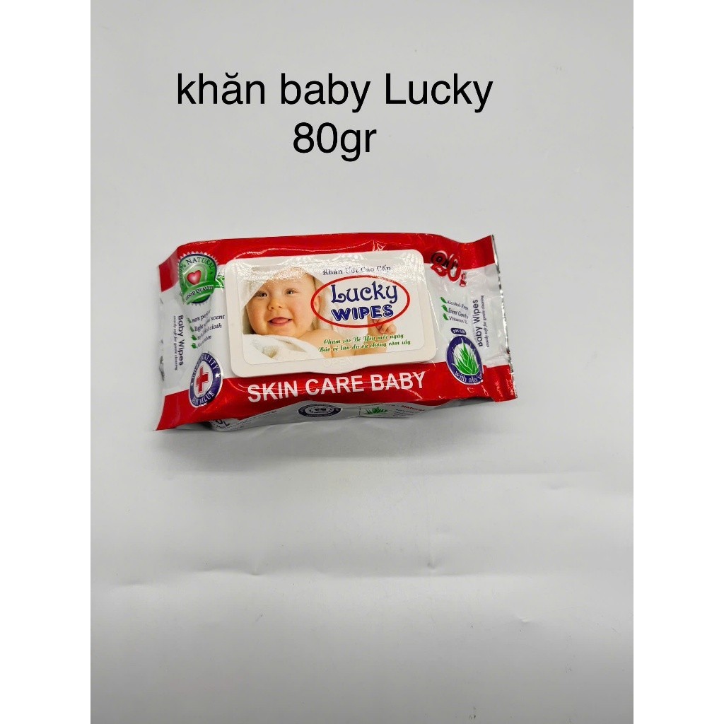 Combo 5 gói khăn ướt khăn giấy ướt khăn Baby sạch sẽ giá sỉ.Khăn lucky 80gr
