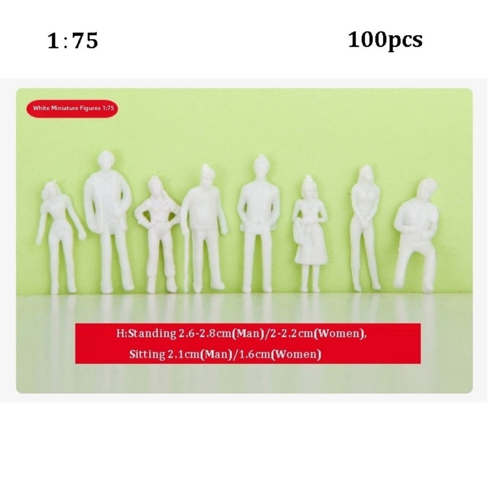 YEWANG326 100pcs Tỉ lệ 1:300/1:200/1:100/1:150/1:75/1:50/1:30/1:25 Mô hình xây dựng nhân vật Đầy màu sắc Màu sắc hỗn hợp Phong cảnh tàu chở khách  Các tư thế đa dạng - 6