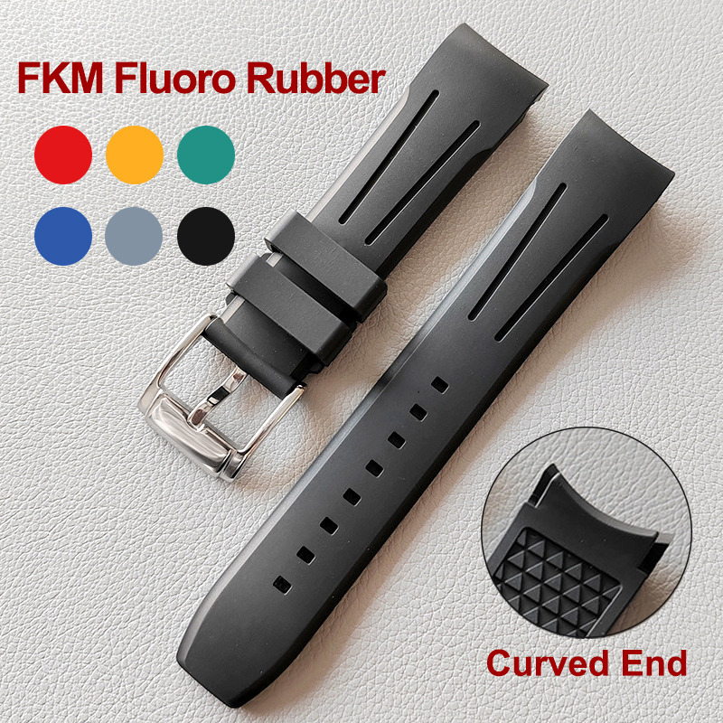 20mm 22mm Rubber Silicone Watchband Black Blue Brown Bracelet Watch Strap  for Tag Heuer CARRERA AQUARACER 300 Watch Accessories