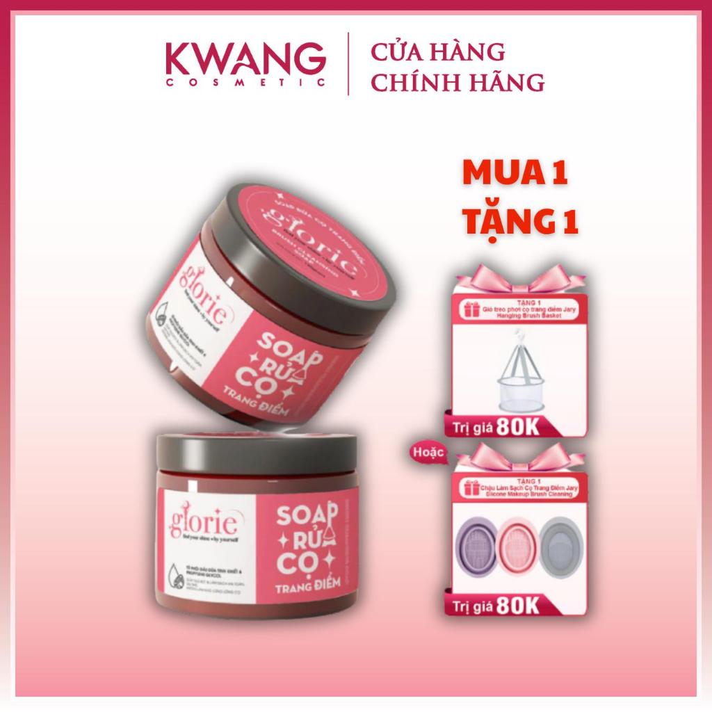 [TẶNG CHẬU RỬA] Sáp Rửa Cọ Trang Điểm Glorie Làm Sạch Mút Cọ Chiết Xuất Dầu Dừa