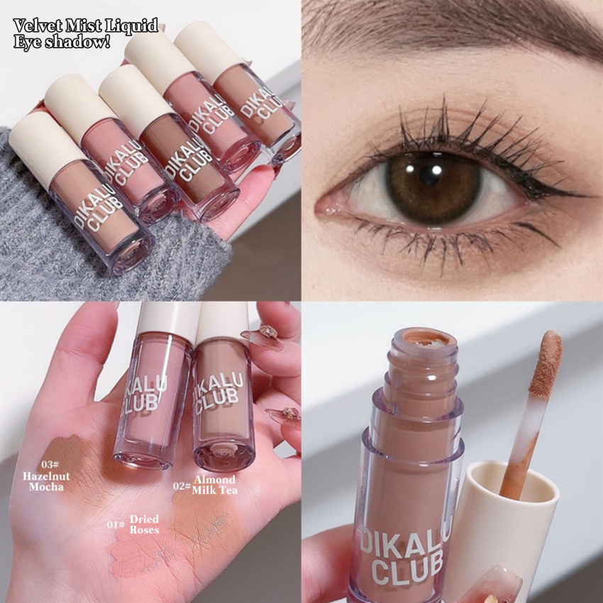 Nhung phấn mắt dạng lỏng trang điểm mắt độ bóng cao sáng đơn sắc Eyeshadow