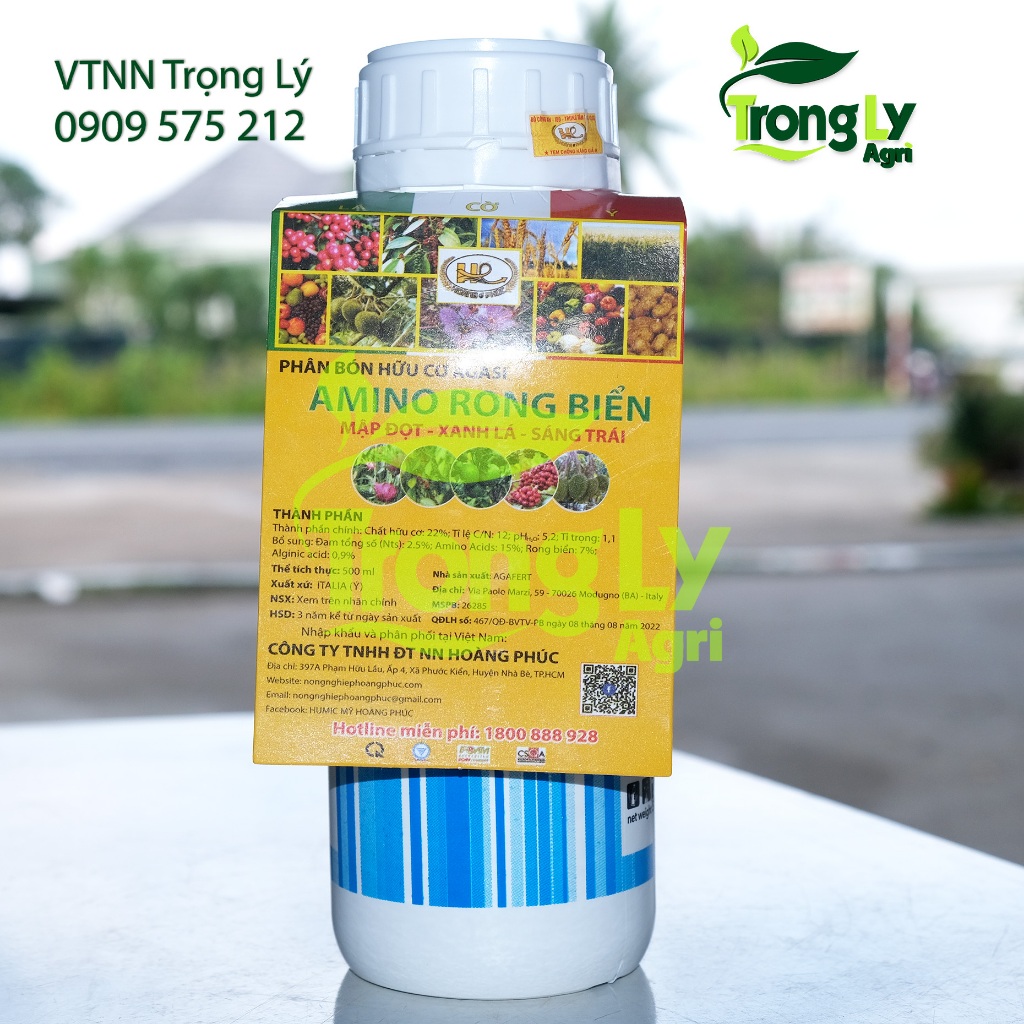 Phân bón lá amino rong biển - cao cấp - nhập khẩu trực tiếp italia