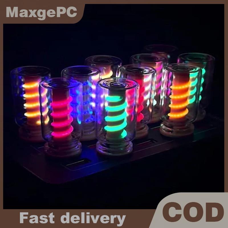 MaxgePC Xách tay chiếu sáng Plug and Play trang trí bầu không khí ánh sáng cho hàng ngày chiếu sáng bóng đèn bầu không khí đèn LED xoắn ốc Filament ánh sáng handmade DIY cắm trại ánh sáng LED linh hoạt Retro USB ánh sáng bóng đèn