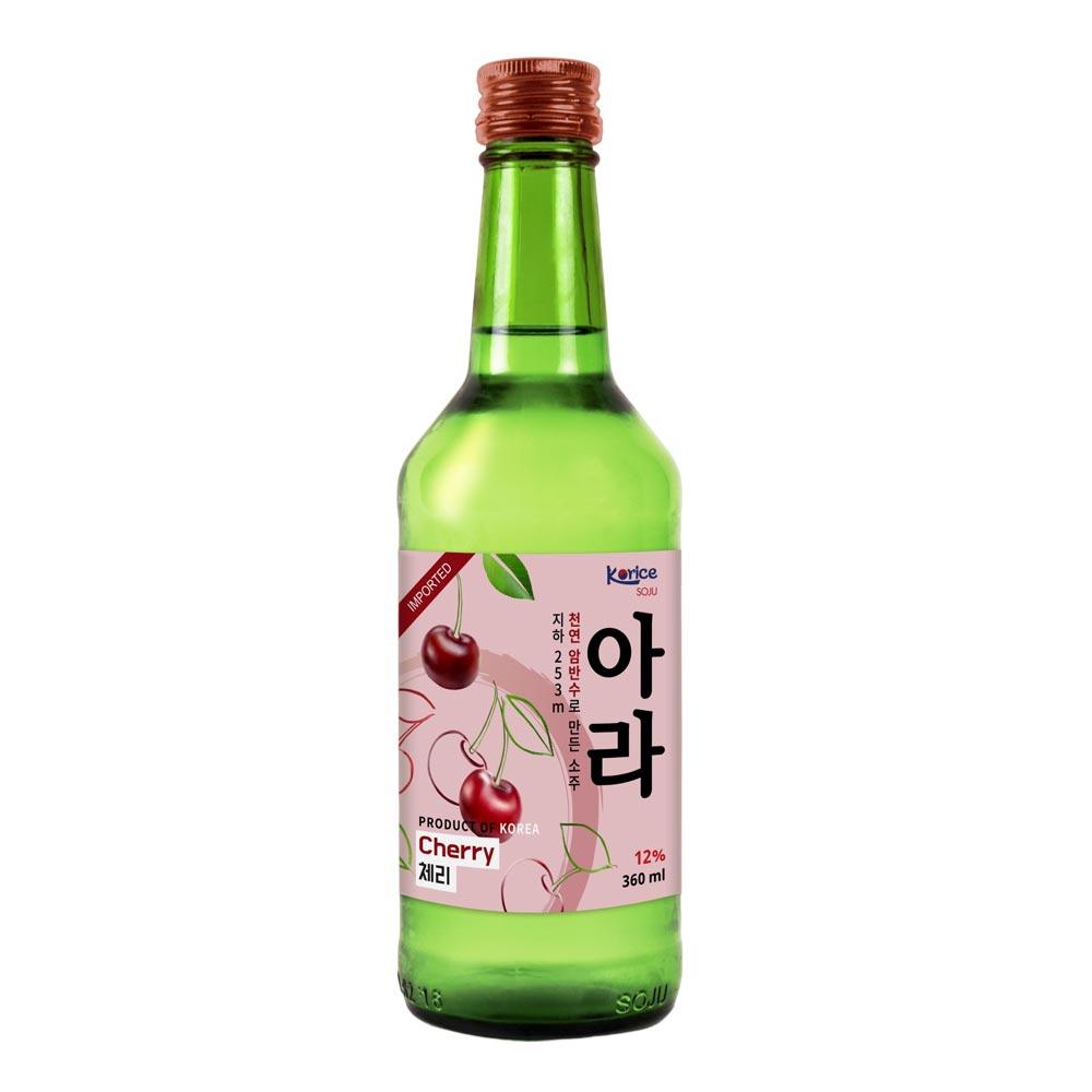 [Co.op Online] - Rượu Soju Korice hương anh đào 12% – 360ml