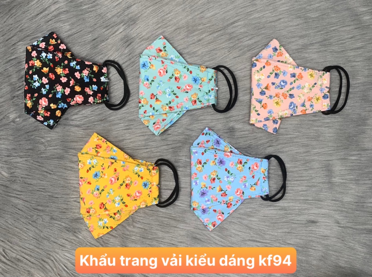 Combo 5 hoặc 10 khẩu trang vải , kiểu dáng KF94