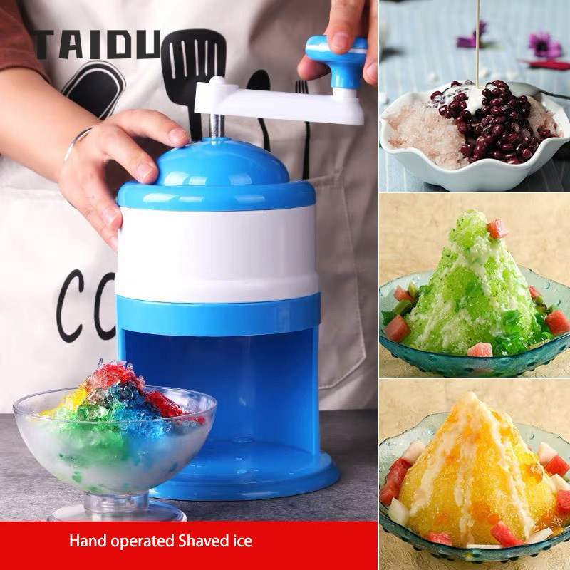 TAIDU Manual household mini ice shaving machine small hail ice machine shaved ice breaker shaved ice hand-cranked ice crusher