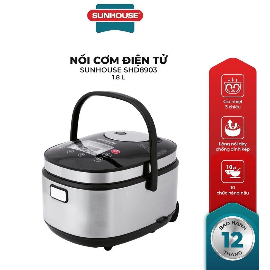 Nồi cơm điện tử 1.8L SUNHOUSE MAMA SHD8903