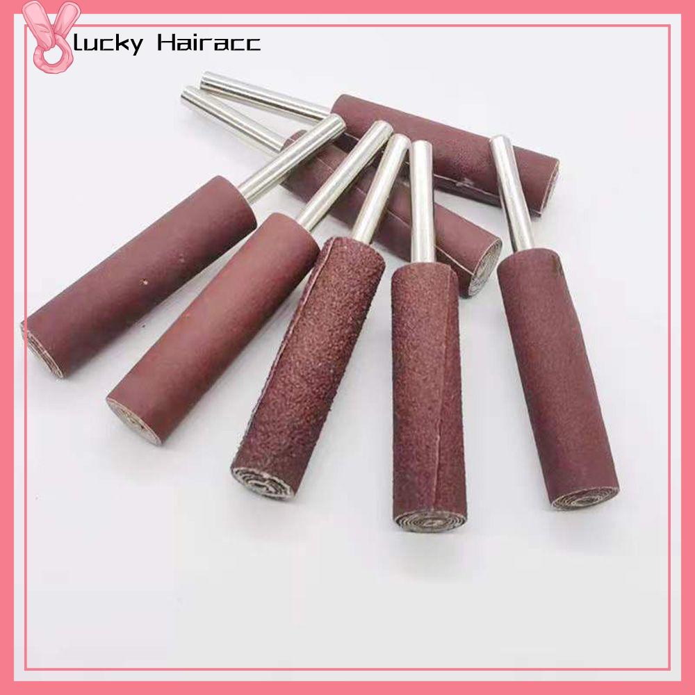 LUCKY HAIRACC Grit Mũi Khoan Thanh Mài Mài mòn Khoan Phụ Kiện Cát Giấy Sanding Bands Giấy nhám Thép Shank