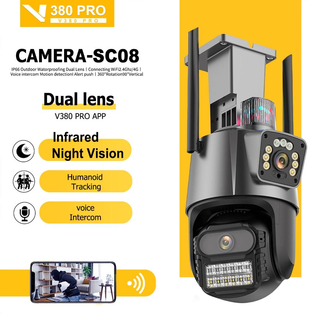 ♥ Original + FREE Shipping ♥ V380 Pro CCTV Cameras Dual Lens 4MP Outdoor Waterproof Connect WiFi 1080P 360° Wireless IP Cameras Giá 773,000 Đồng*Miễn phí vận chuyển
