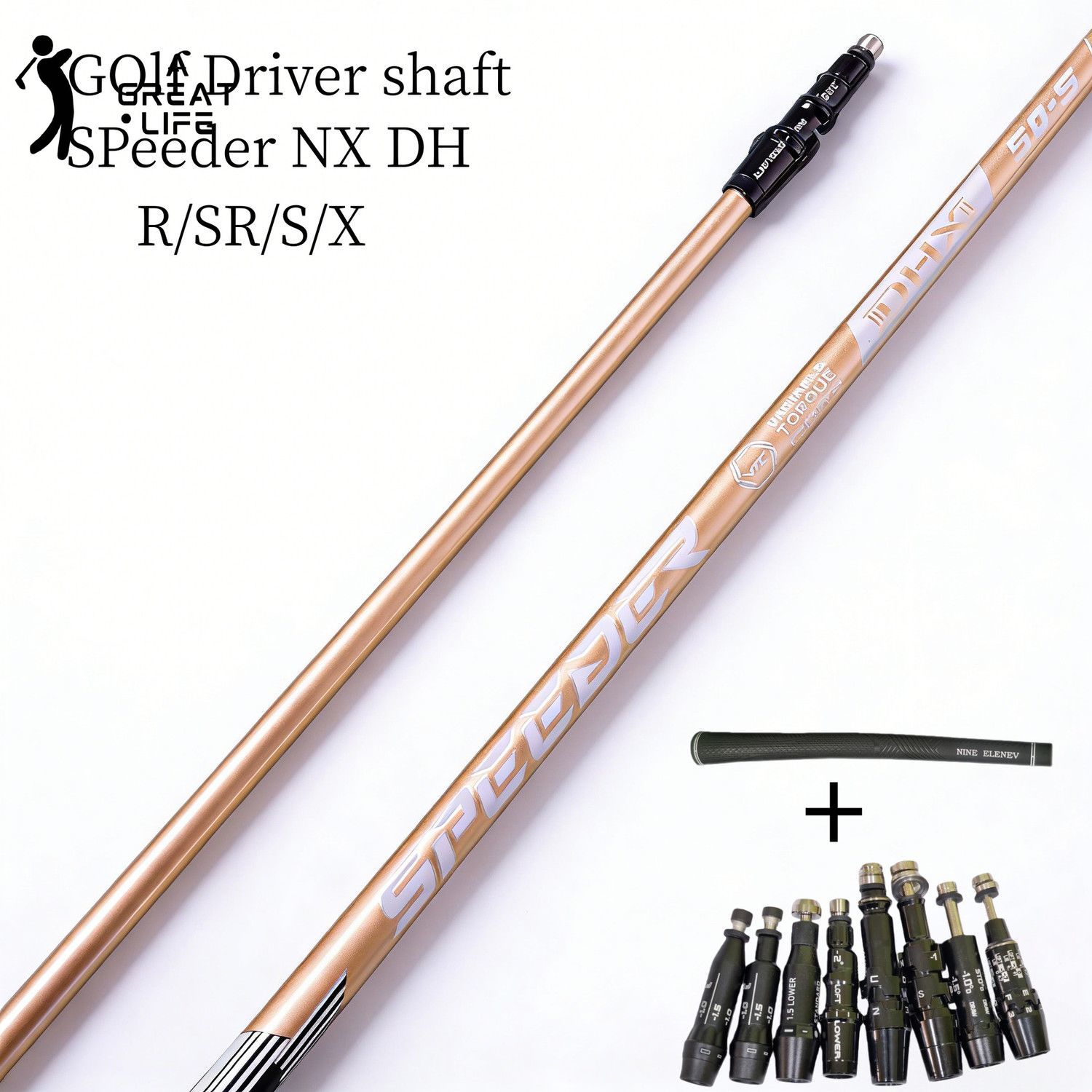 Speeder NX DH phong cách Vàng Gậy Đánh Golf Driver trục gỗ | 40/50/60/70 chọn R/SR/S/x Flex, .335 tip, trục đơn hoặc tùy chọn lắp ráp tùy chỉnh, trình điều khiển và gỗ Fairway