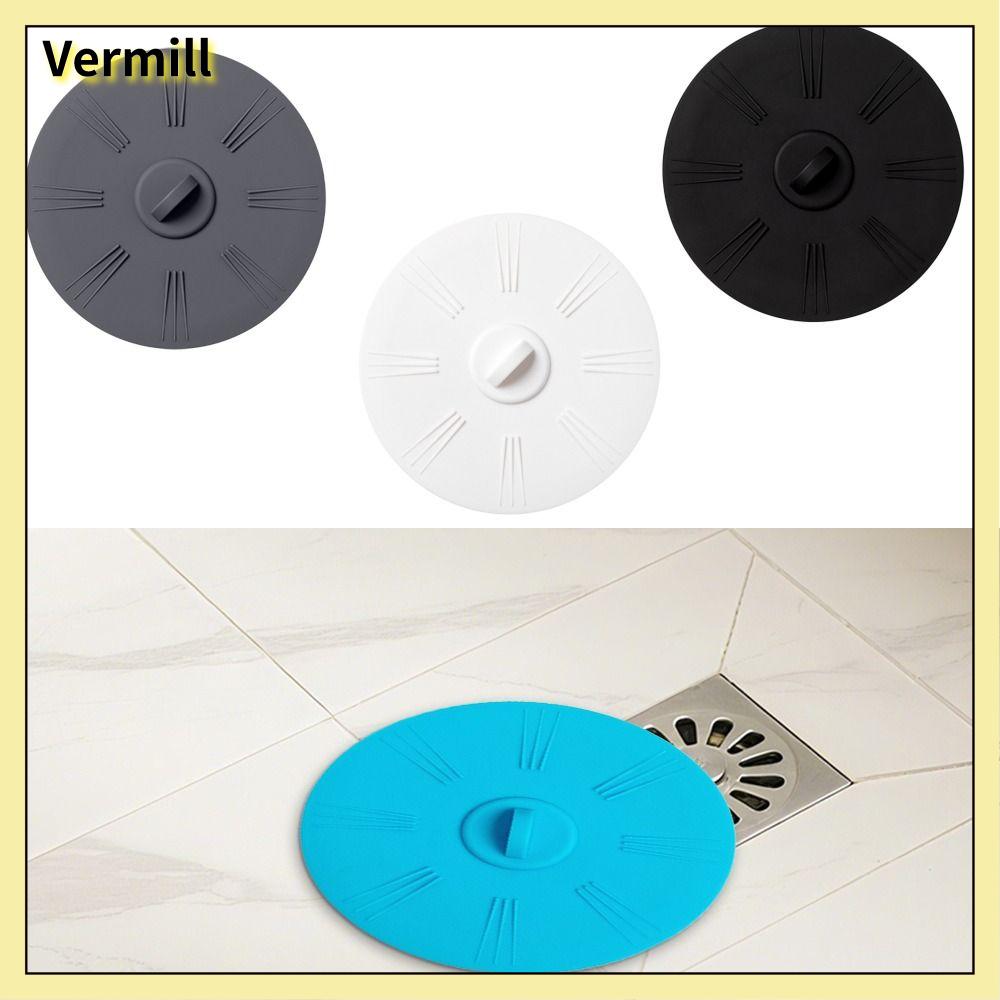 VERMILL Hình tròn Nắp thoát nước sàn Chống mùi hôi Chống côn trùng Nút thoát nước bồn tắm và vòi hoa sen Di động Có thể tái sử dụng Nắp ống cống Phụ kiện phòng tắm