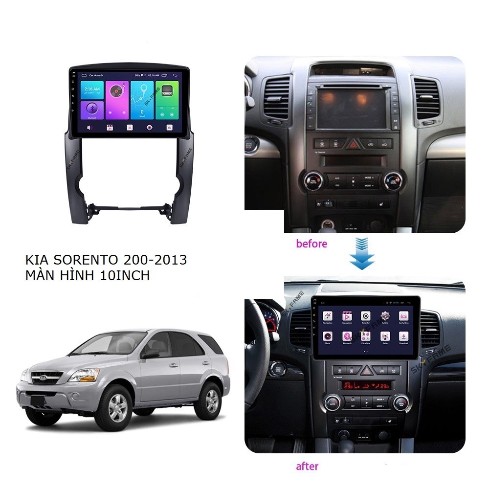 Mặt dưỡng Kia Sorento 2009-2013 (10 inch)