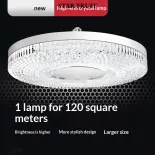 TRÁI KHẾ⭐Đèn trần pha lê cao cấp, đèn chùm LED hình tròn, độ sáng cao, tiết kiệm năng lượng, phù hợp cho phòng ngủ phòng khách