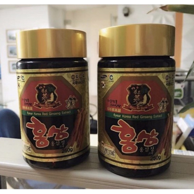 Cao hồng sâm Hàn Quốc, Lọ 250gr. Cấy nano dưỡng trắng da, mờ thâm ƞám- Thỏ store
