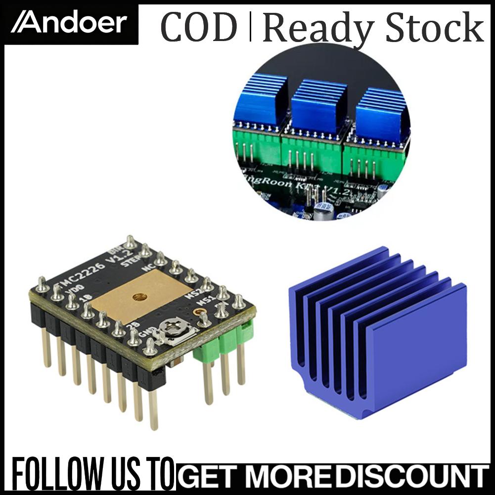 Andoer Mô-đun điều khiển động cơ bước 4.75V-28V Ultra Im lặng 2.8A Mô-đun điều khiển động cơ bước cho bo mạch chủ Giá 123,000 Đồng*Miễn phí vận chuyển