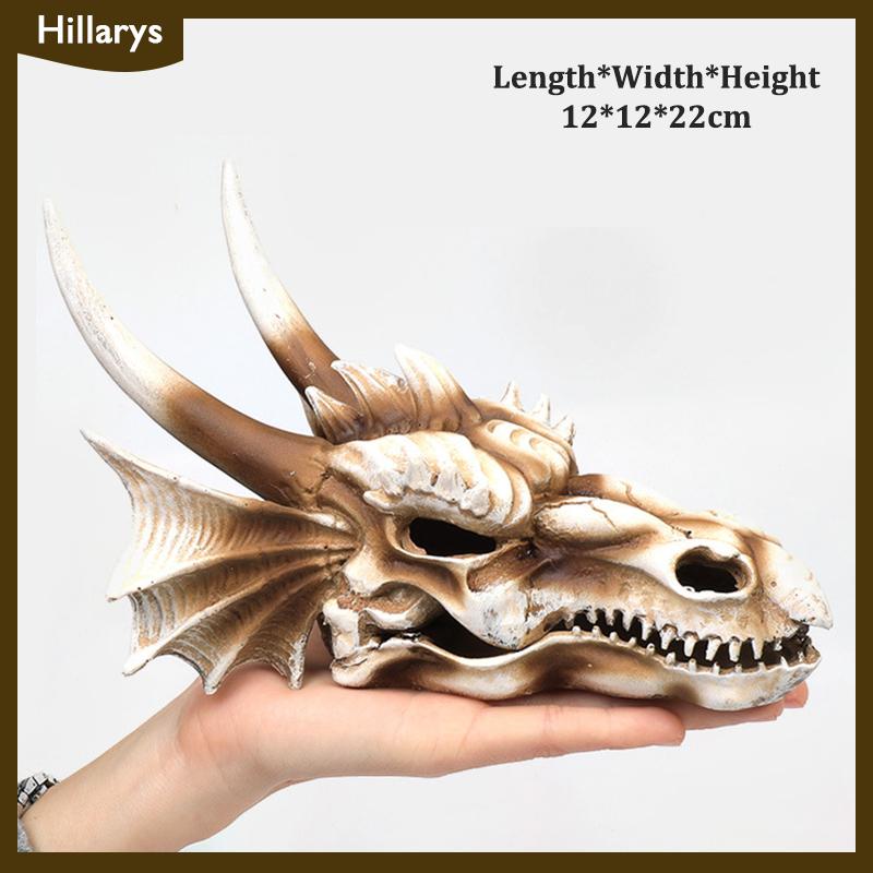 [Hillarys] Mô phỏng nhựa động vật hộp sọ trang trí tự làm bể cá bể cá phụ kiện trang trí sáng tạo hộp sọ cảnh quan bể cá trang trí - 2