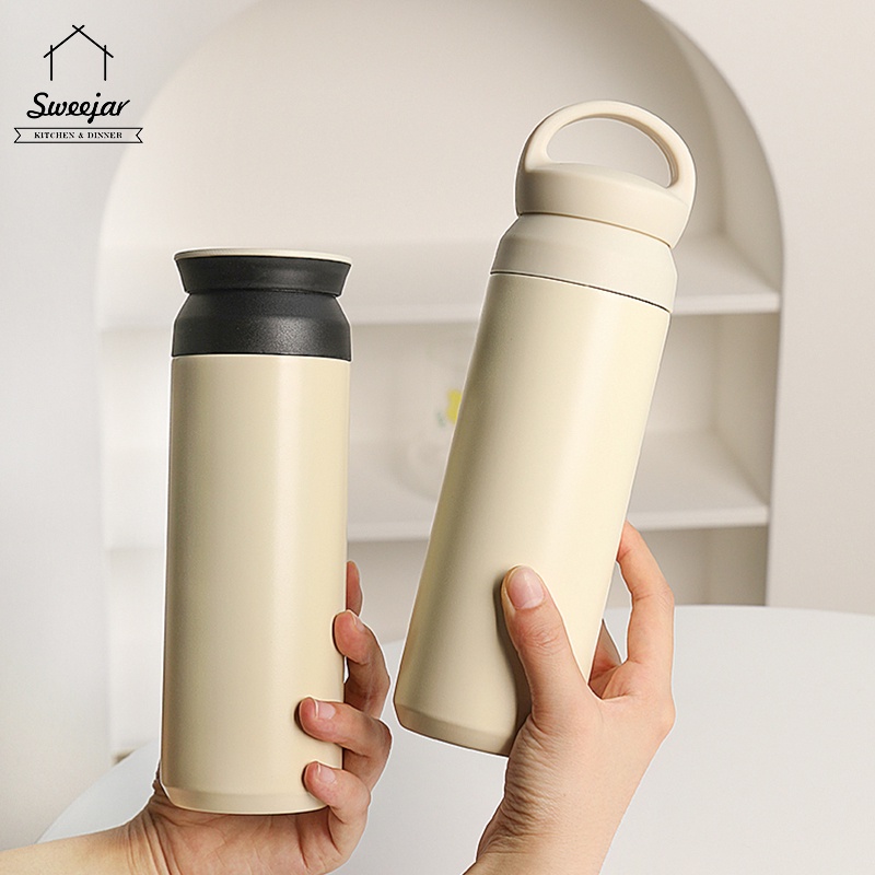 [Đẹp] sweejar bình Bình giữ nhiệt bằng thép không gỉ 304 có tay cầm niêm phong chân không chai nước cốc cà phê 500ml