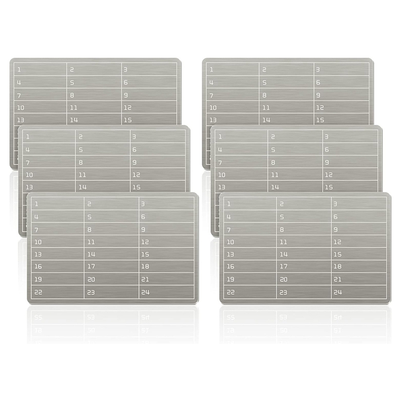 Crypto Wallet for Bitcoin Hardware 6 Plates Stainless Steel Storage for Cryptocurrency Cold Backup Giá 294,838 Đồng*Miễn phí vận chuyển