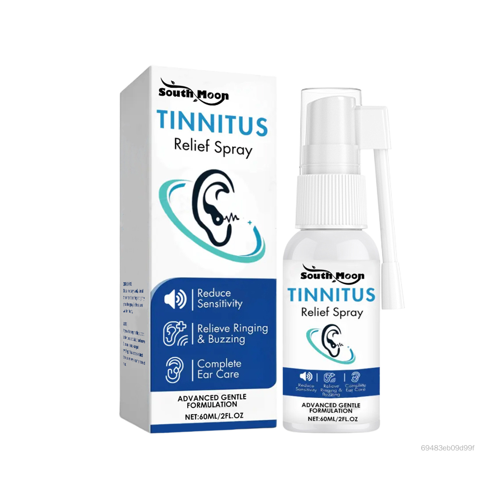 Xịt làm sạch tai 60ml dành cho người lớn & trẻ em Thuốc nhỏ lấy ráy tai với công thức làm mềm Giải pháp chăm sóc tai an toàn cho tai bị tắc PAlight-VN