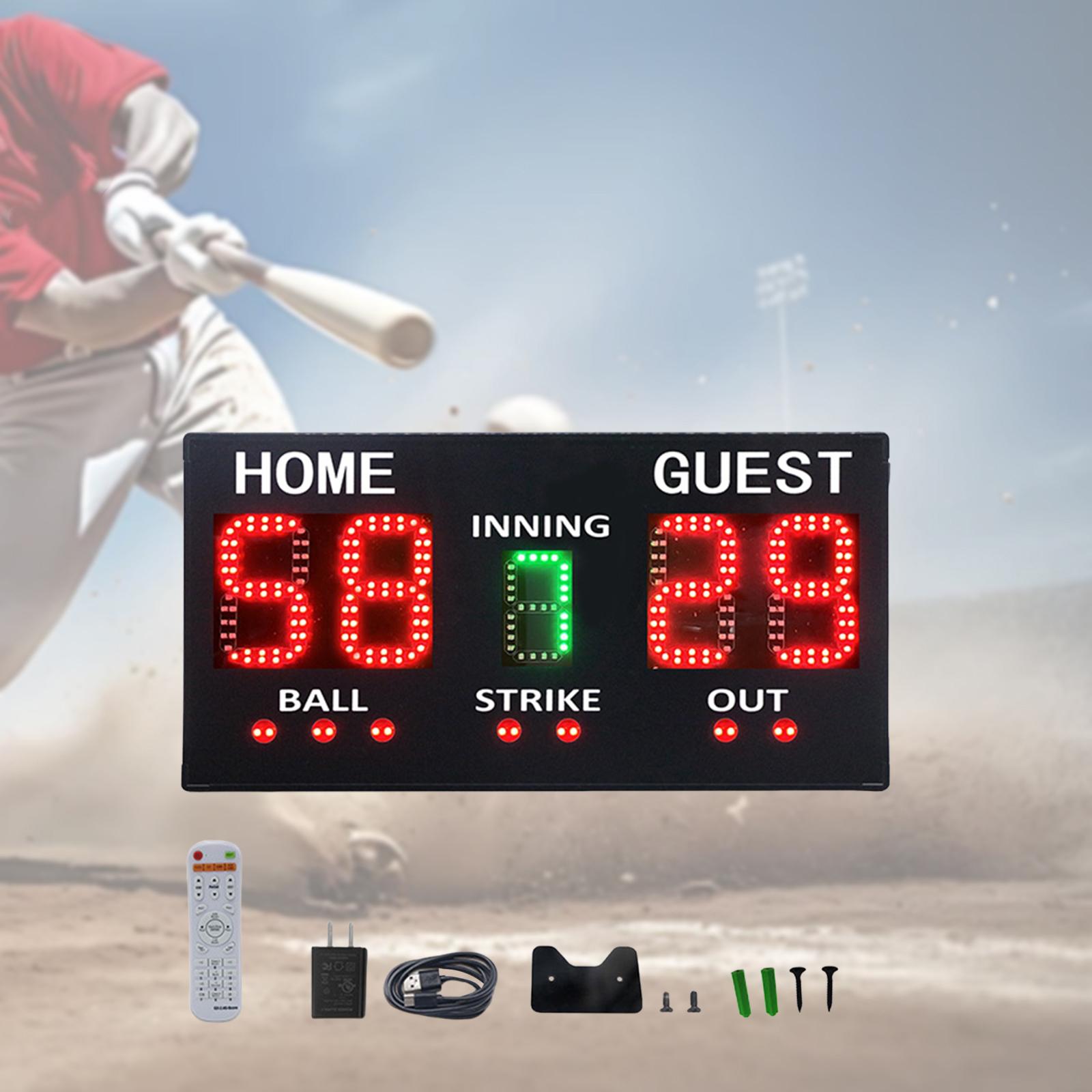 Baoblaze Digital Baseball Scoreboard with Remote Adult Men Women Professional Score Keeper for Games Competition Practice Indoor Training ราคา 9,895 บาท*ส่งฟรี