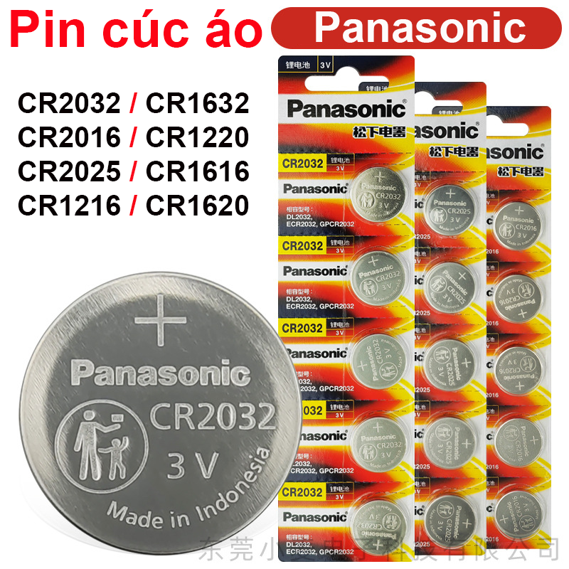 Pin cúc áo, pin lithium 3V Panasonic