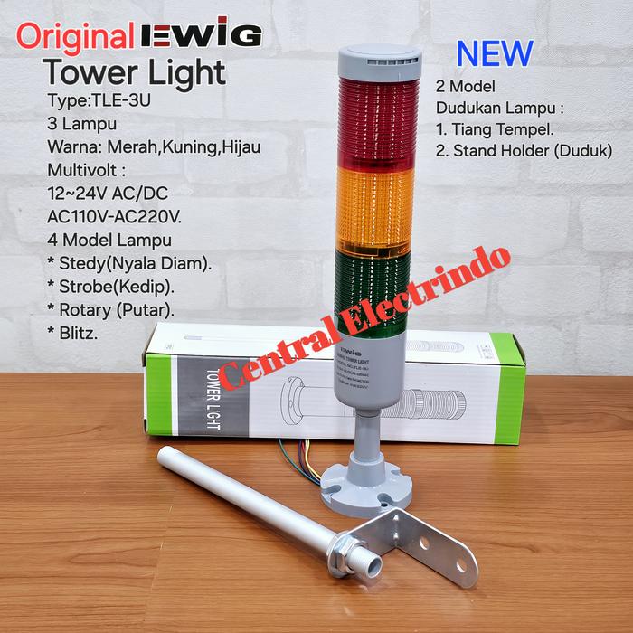 TOWER LIGHT/SIGNAL TOWER/LAMPU MENARA EWIG MULTIVOLT & MODEL TLE-3U. - Elvoir Store Giá 273,000 Đồng*Miễn phí vận chuyển